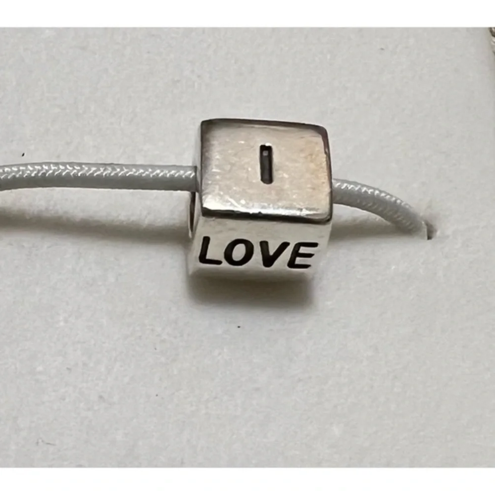 Pandora Moments I LOVE YOU Box .925 silver and 14k gold two-tone #107